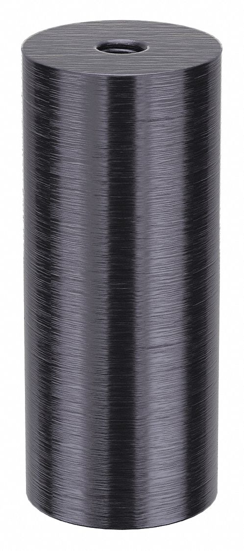 Standoff: 5/16"-18 Thrd Sz, 3 in Lg, Round, Aluminum, Black Anodized, 1 1/4 in Dia