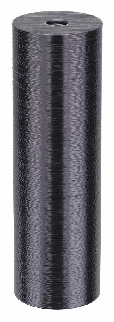 Standoff: 5/16"-18 Thrd Sz, 4 in Lg, Round, Aluminum, Black Anodized, 1 1/4 in Dia