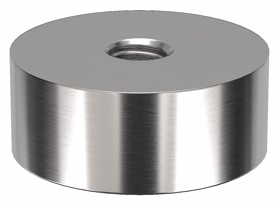 Standoff: 5/16"-18 Thrd Sz, 1/2 in Lg, Round, Stainless Steel, Plain, 1 1/4 in Dia