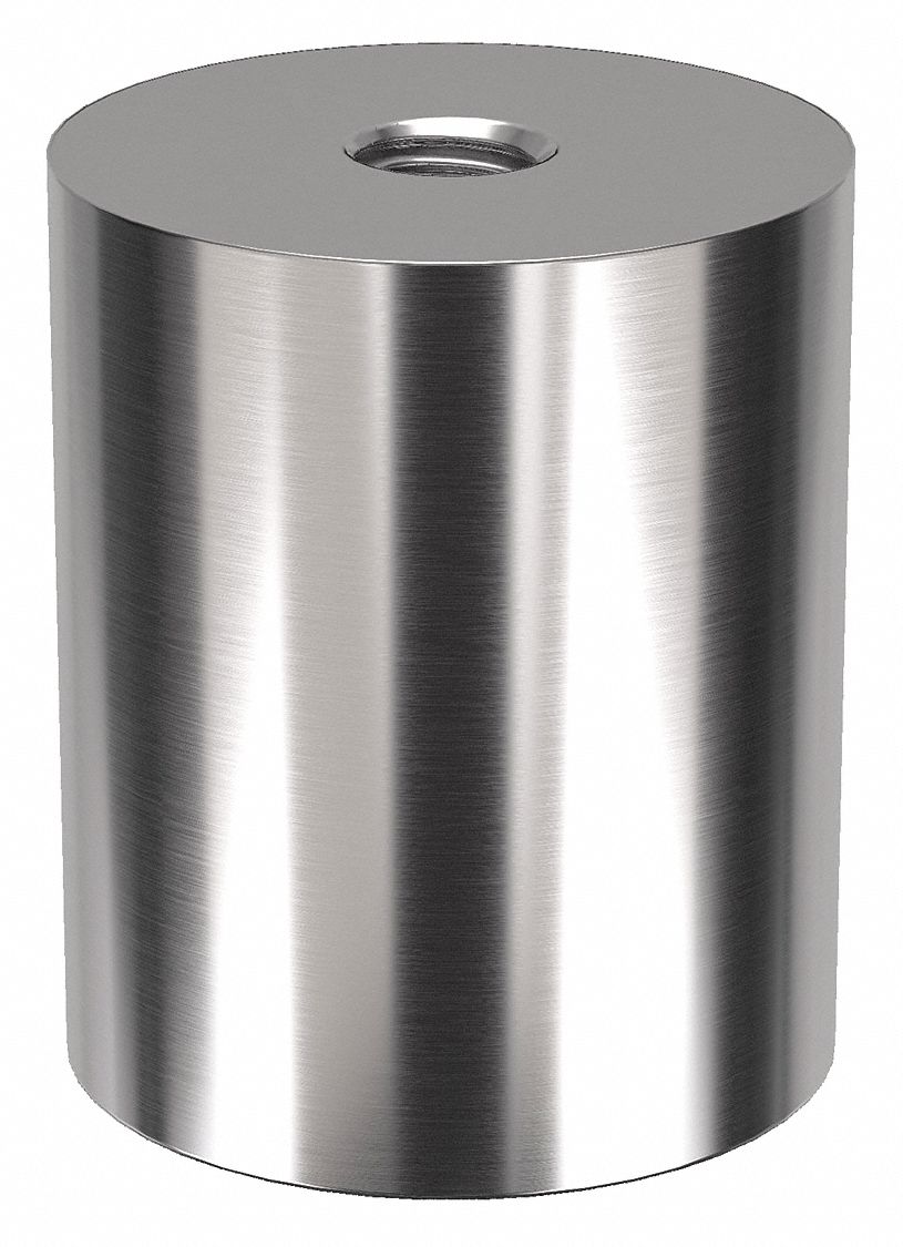 Standoff: 5/16"-18 Thrd Sz, 1 1/2 in Lg, Round, Stainless Steel, Plain, 1 1/4 in Dia