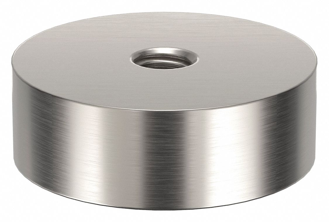 Standoff: 5/16"-18 Thrd Sz, 1/2 in Lg, Round, Aluminum, Plain, 1 1/2 in Dia