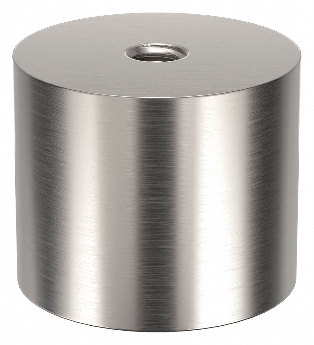 Standoff: 5/16"-18 Thrd Sz, 1 1/4 in Lg, Round, Aluminum, Plain, 1 1/2 in Dia