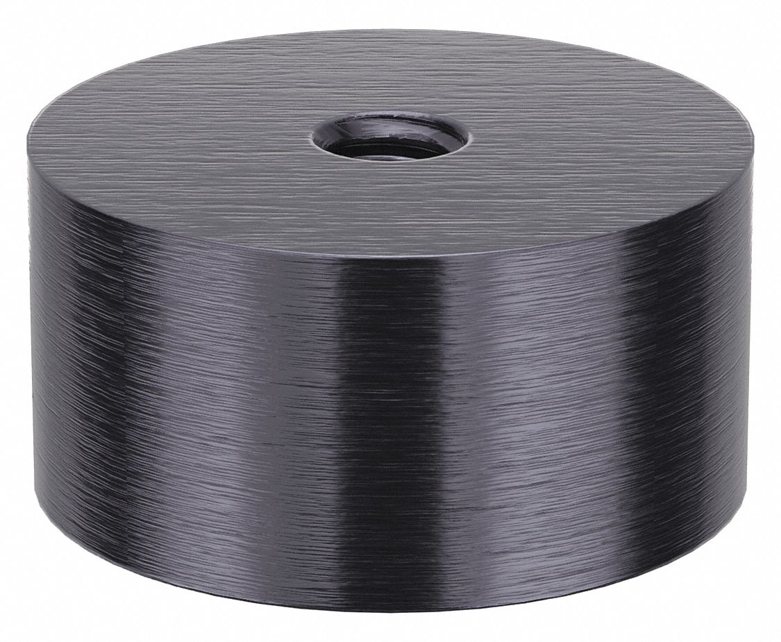 Standoff: 5/16"-18 Thrd Sz, 3/4 in Lg, Round, Aluminum, Black Anodized, 1 1/2 in Dia