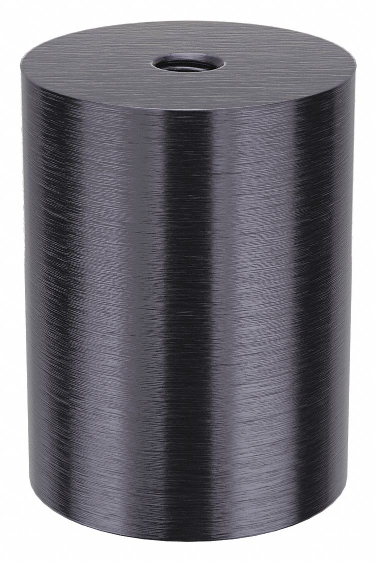 Standoff: 5/16"-18 Thrd Sz, 2 in Lg, Round, Aluminum, Black Anodized, 1 1/2 in Dia