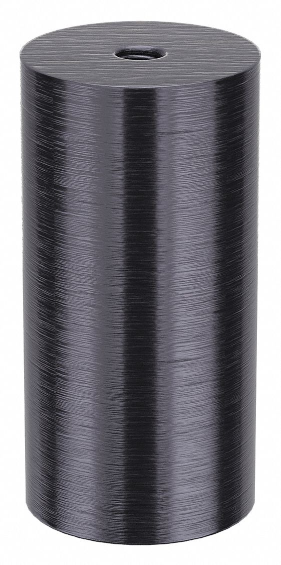 Standoff: 5/16"-18 Thrd Sz, 3 in Lg, Round, Aluminum, Black Anodized, 1 1/2 in Dia