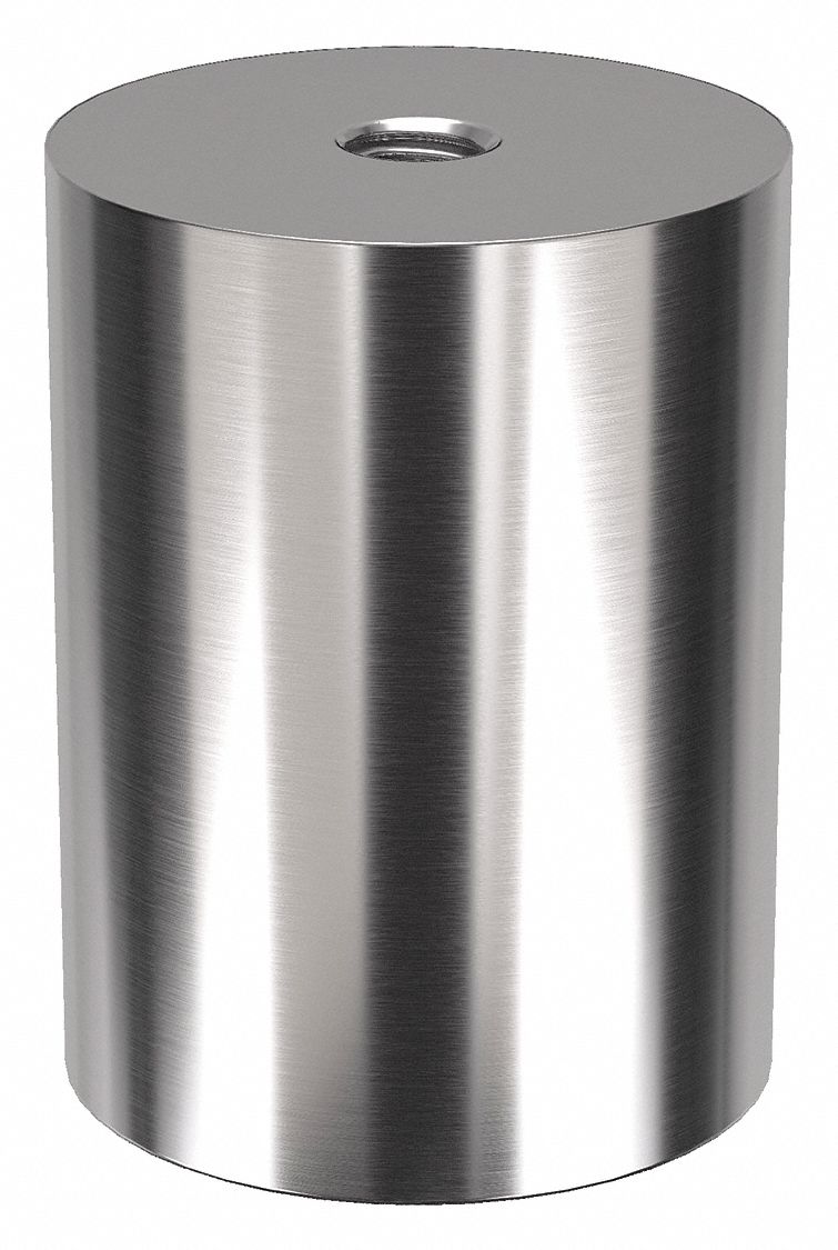 Standoff: 5/16"-18 Thrd Sz, 2 in Lg, Round, Stainless Steel, Plain, 1 1/2 in Dia