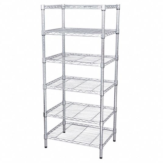 Starter, 36 in x 18 in, Wire Shelving Unit - 32V416|32V416 - Grainger