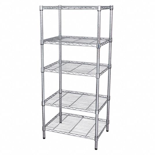 Starter, 60 in x 18 in, Wire Shelving Unit - 32V422|32V422 - Grainger