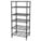 WIRE SHELVING UNIT, STARTER, 48 IN X 18 IN, 74 IN OVERALL H, 6 SHELVES, DRY/WET