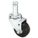 SWIVEL STEM CASTER,3 IN,75 LB,RUBBE