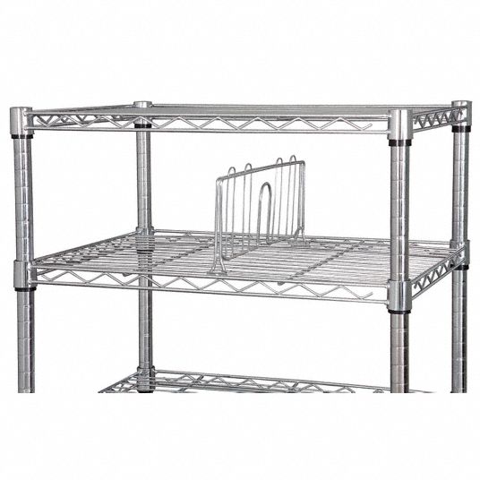 3H x 17L Metal Shelf Divider for 17D Shelf