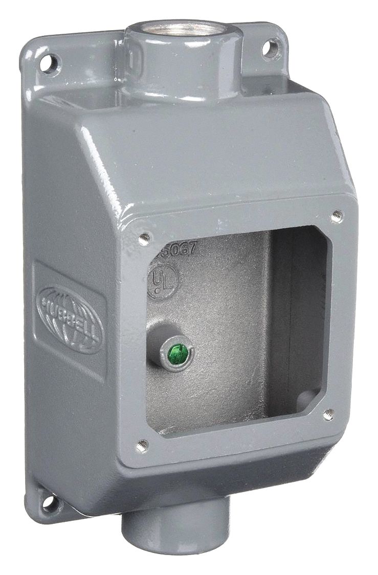 HUBBELL, 20/30 A, Feed Through, Back Box - 5GTG7|FT302W - Grainger