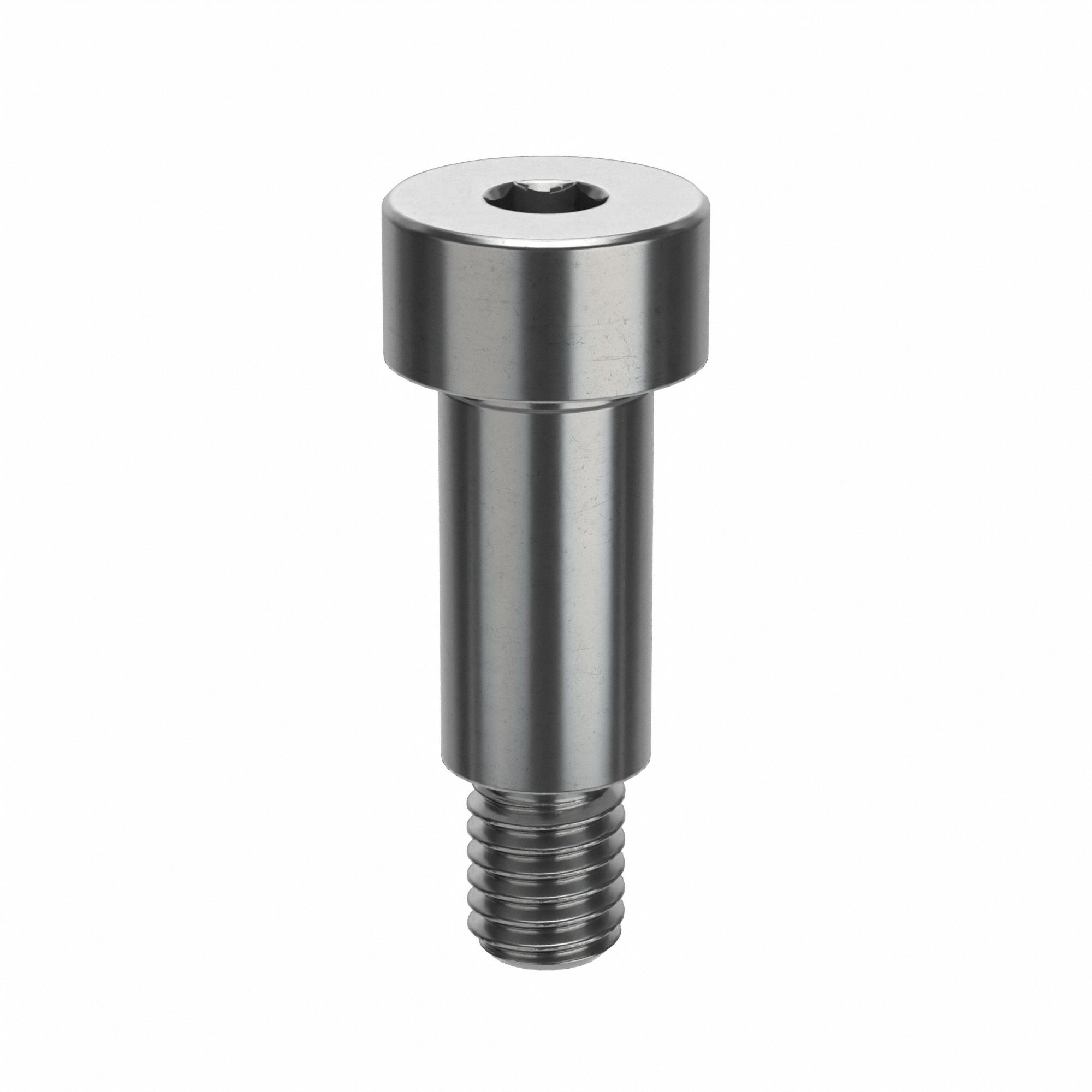 Shoulder Screw: Mil. Spec., 10-32 Thr Size, 1/4 in Thr Lg, 1/2 in Shoulder Lg, Std, Plain, 5 PK