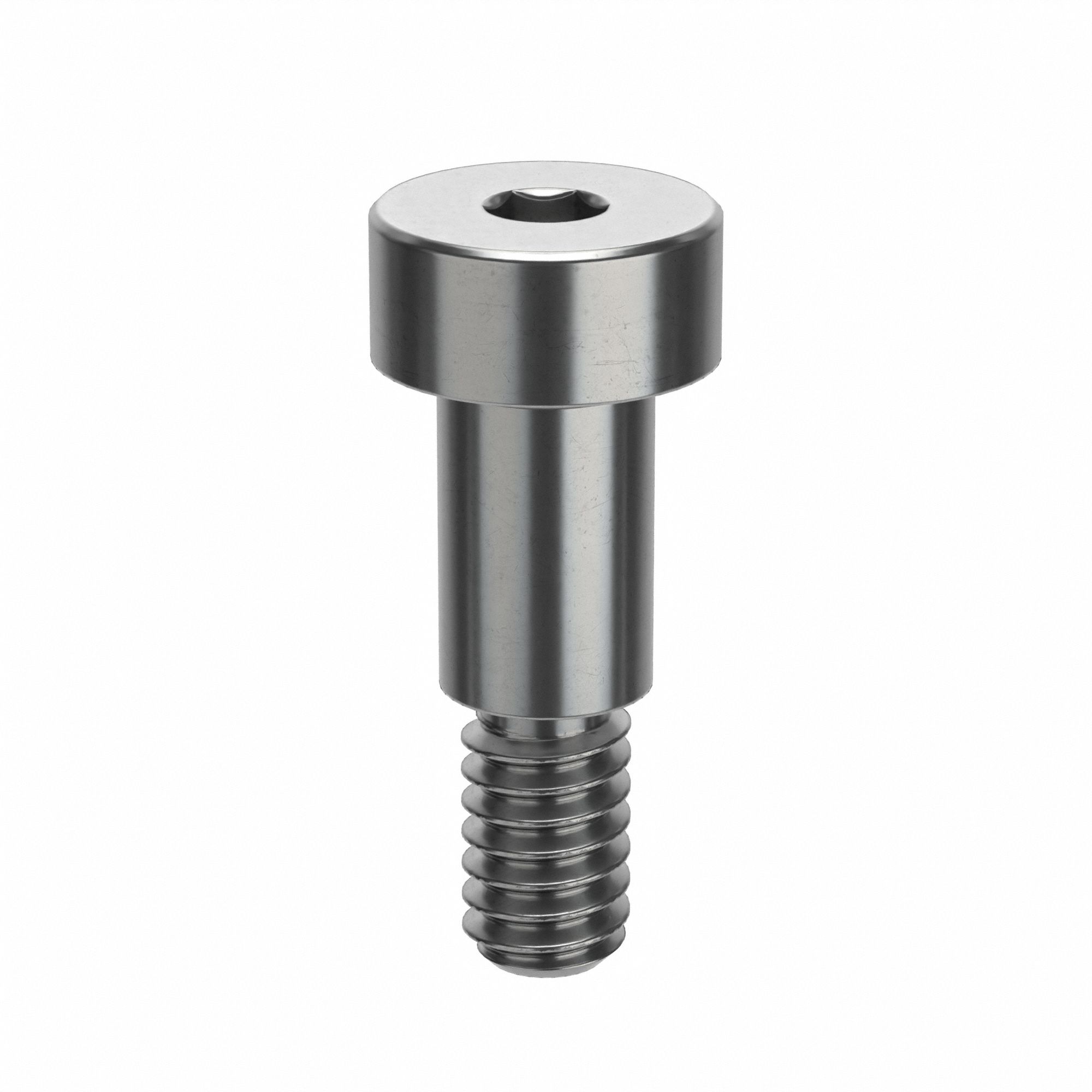Shoulder Screw: Mil. Spec., 1/4-20 Thr Size, 7/16 in Thr Lg, 1/2 in Shoulder Lg, Std, Plain, 5 PK