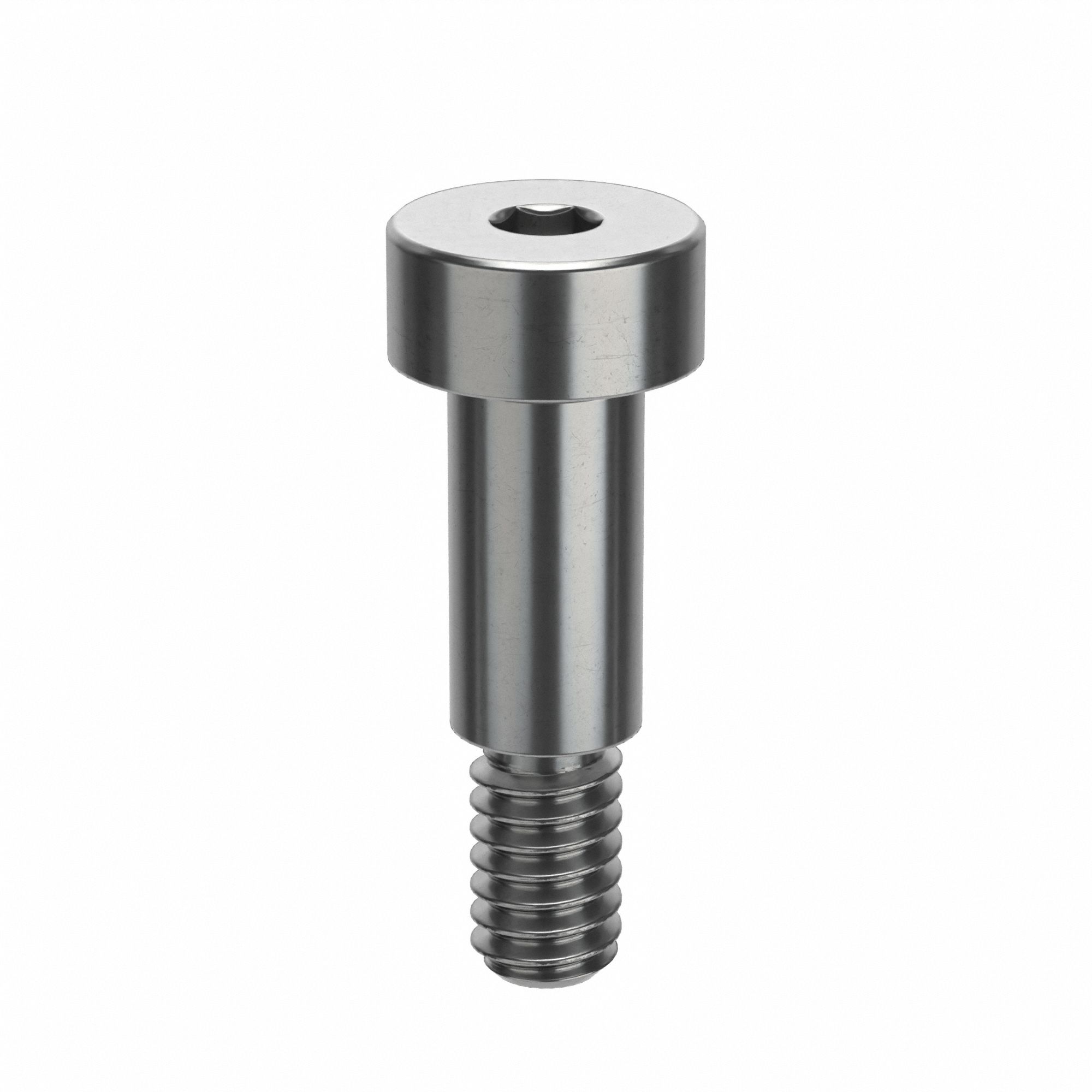 Shoulder Screw: Mil. Spec., 1/4-20 Thr Size, 7/16 in Thr Lg, 5/8 in Shoulder Lg, Std, Plain, 5 PK