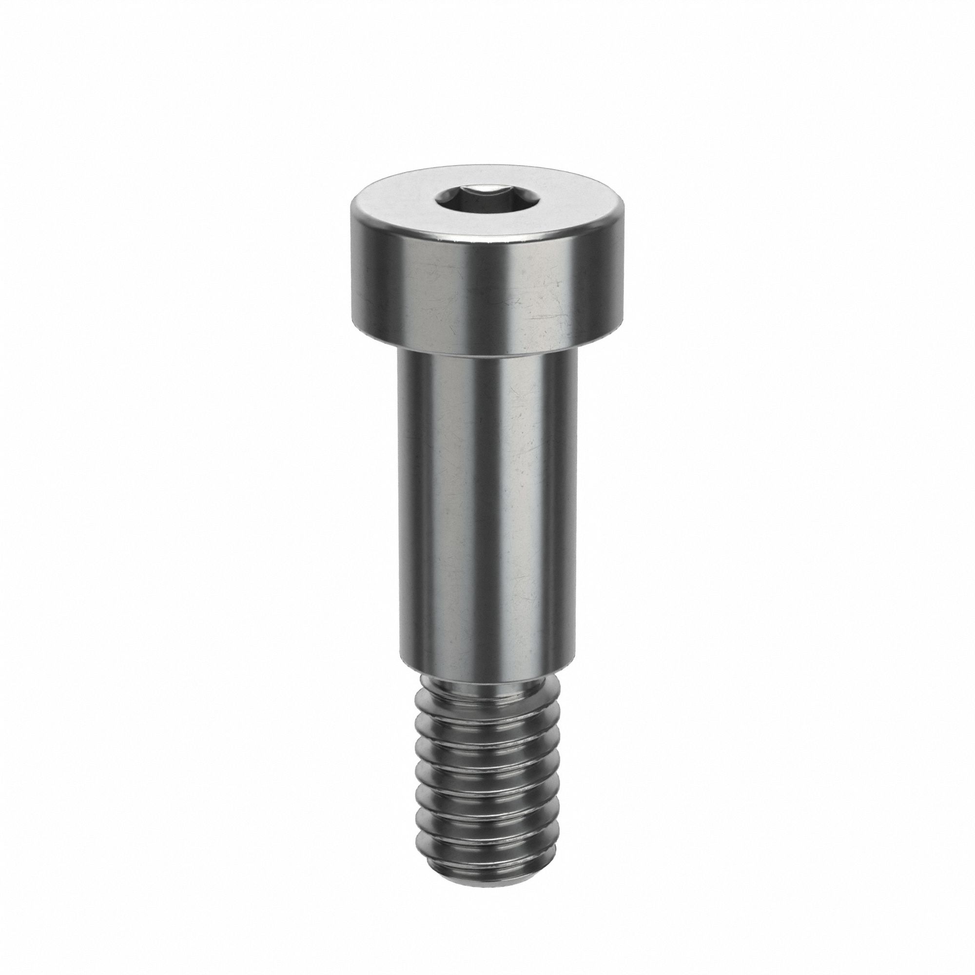 Shoulder Screw: Mil. Spec., 5/16"-18 Thr Size, 1/2 in Thr Lg, 3/4 in Shoulder Lg, Std, Plain, 5 PK
