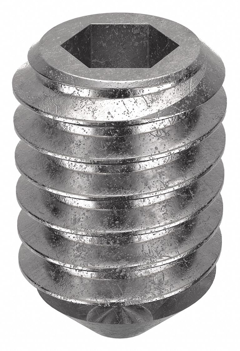 832 Thread Size, 1/4 in Overall Lg, Socket Set Screw 5GUG5MS51021