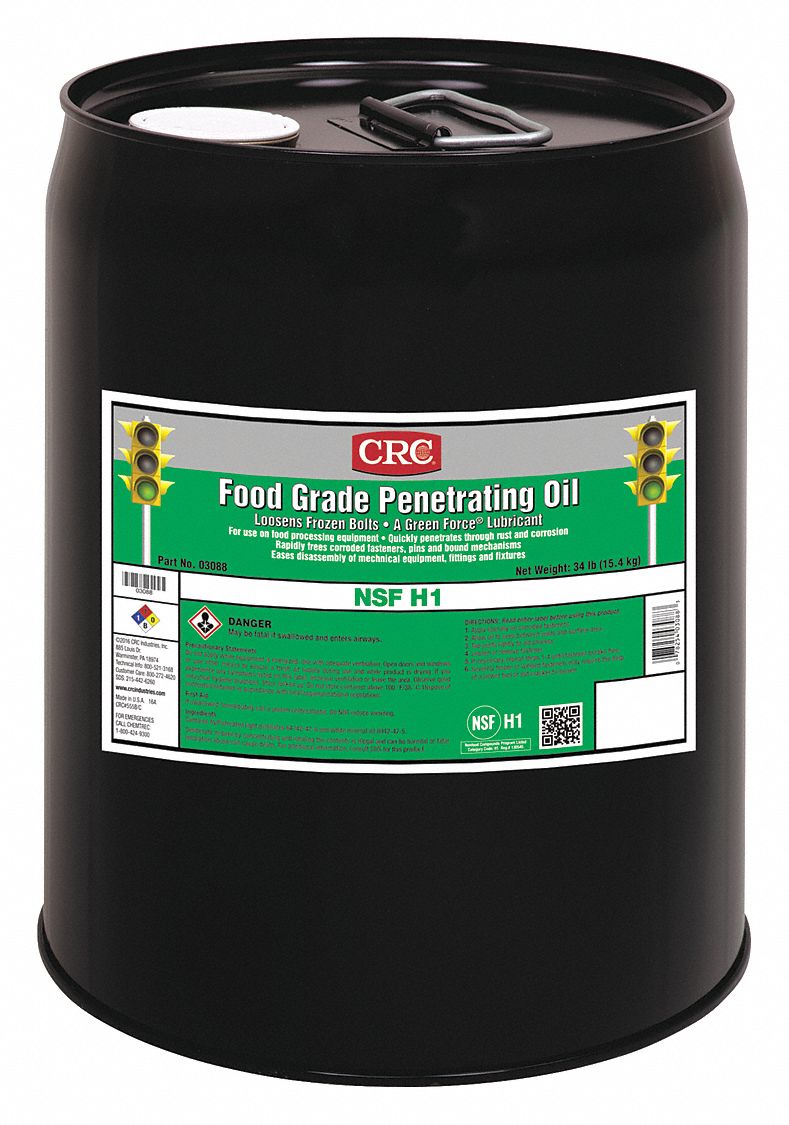 CRC, 32° to 300°F, H1 Food Grade, Lubricant 5GUH703088 Grainger