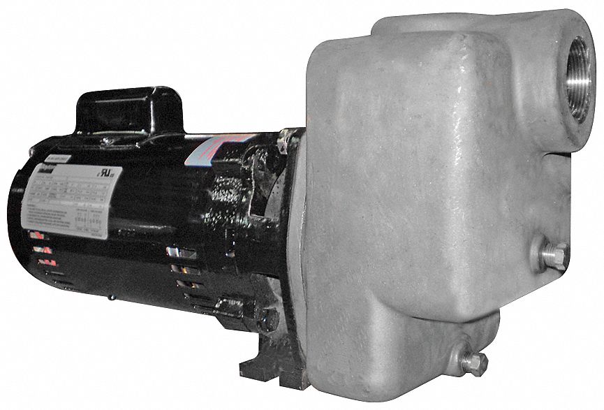CENTRIFUGAL PUMP, SELF-PRIMING, 115/230V AC, 90 FT MAXIMUM HEAD, 1 1/2 IN COMPATIBLE INTAKE/DISCHARGE