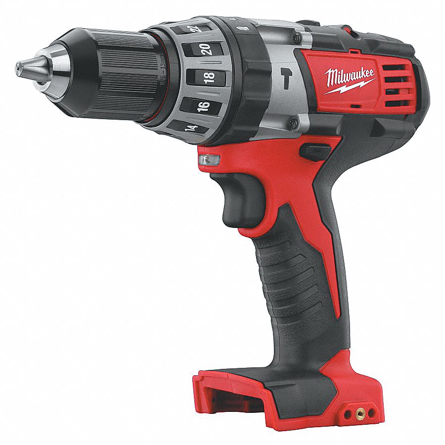 MILWAUKEE 1/2" Cordless Hammer Drill/Driver, 18.0 Voltage, Bare Tool