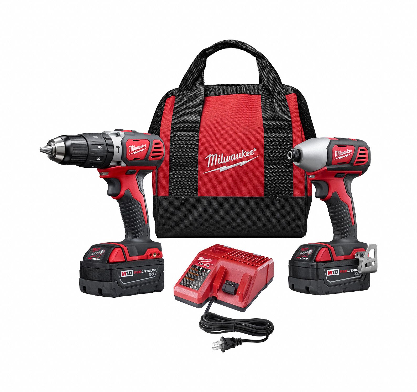 MILWAUKEE, 18 V Volt, 2 Tools, Cordless Combination Kit 5GUW5269722