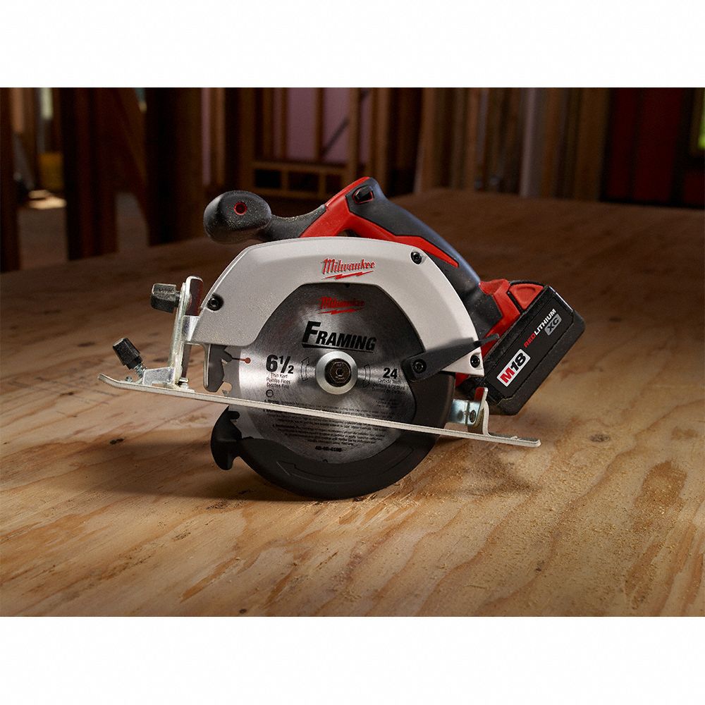 MILWAUKEE Circular Saw 6 1/2 in Blade Dia., Left, 2 1/8 in Max