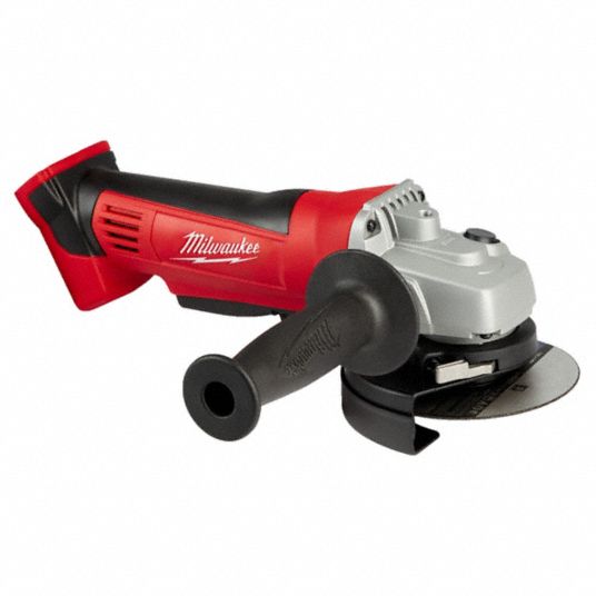 Angle Grinder: 4 1/2 in Wheel Dia, Paddle, with Lock-On, Adj Guard, (1)  Bare Tool, 18V DC, Std Head