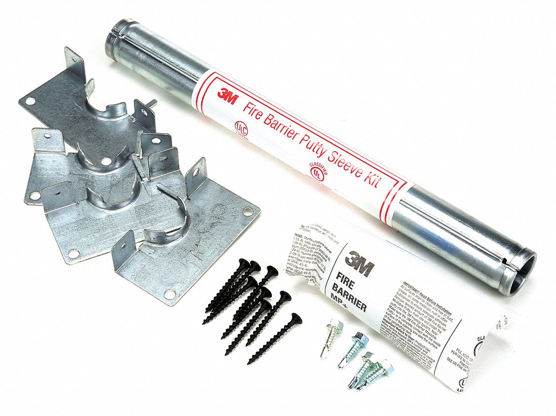 Sleeve Kit: Round, 12 in Overall Lg, 1 in Overall Wd, 4 hr, Cable