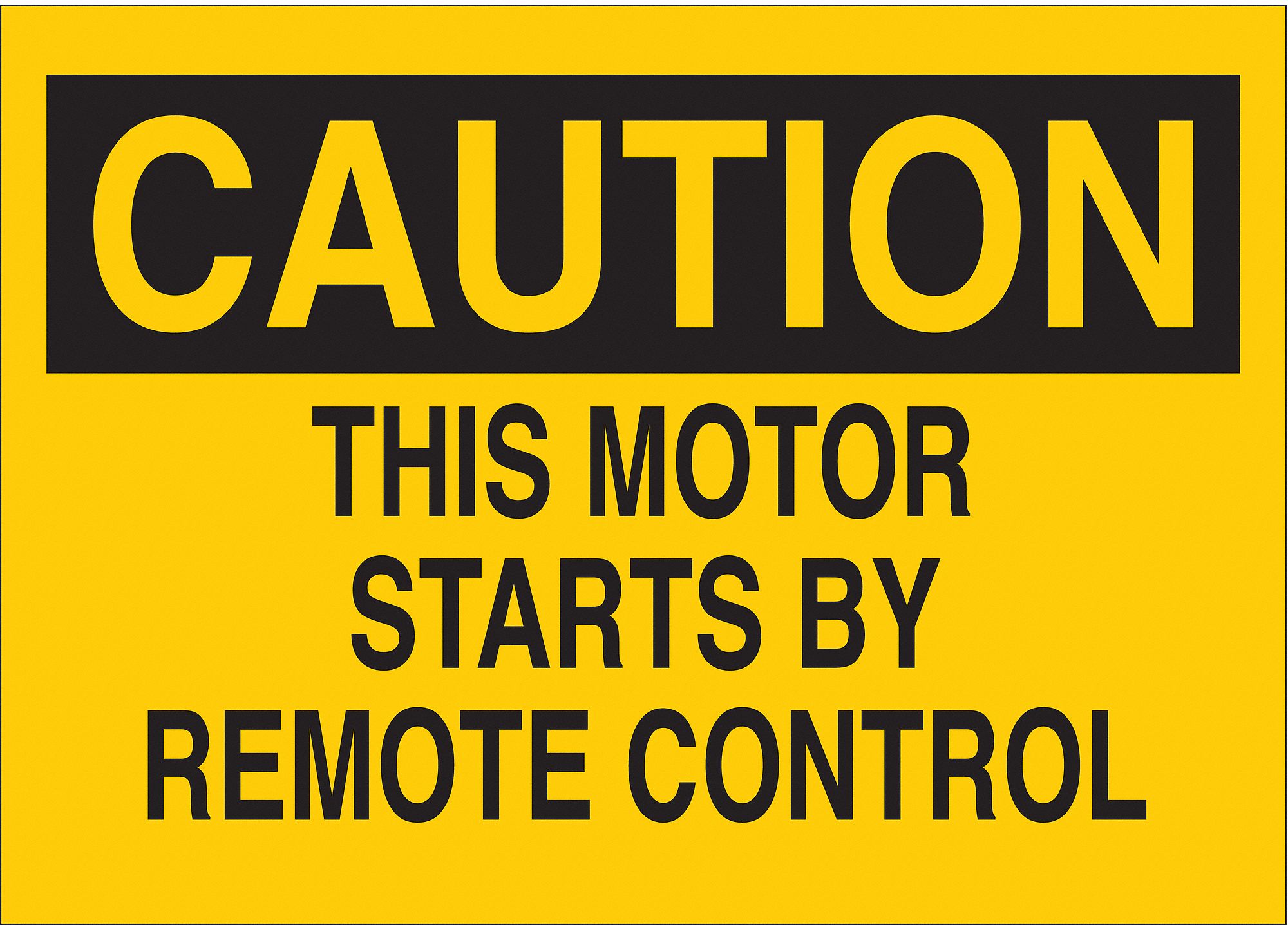 CAUTION SIGN, ALUMINUM, 14 IN WIDTH, 10 IN HEIGHT, YELLOW