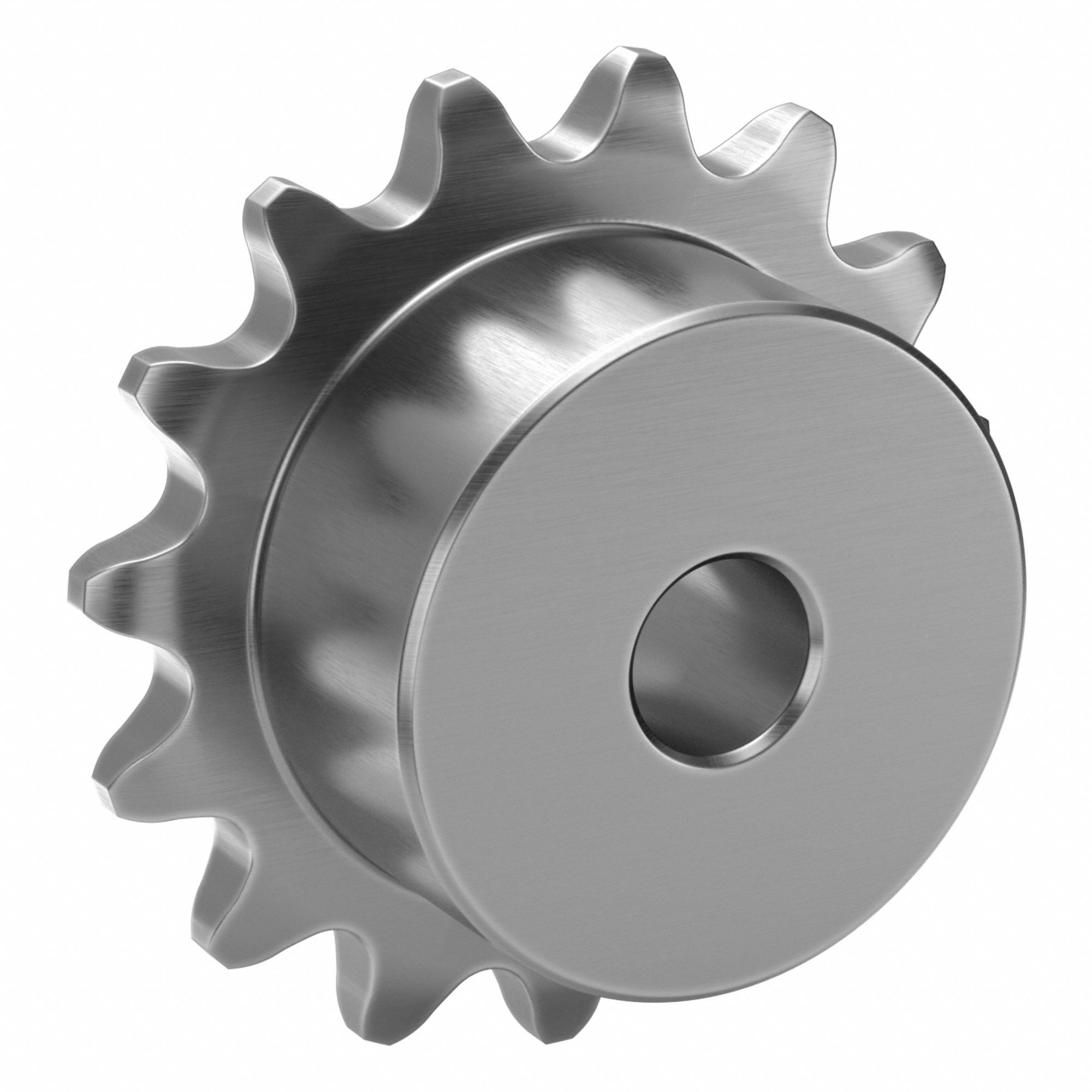 Single Strand Sprocket: One-Sided Hub, For Single Strands, 25, 15 Teeth, 1.203 in Pitch Dia