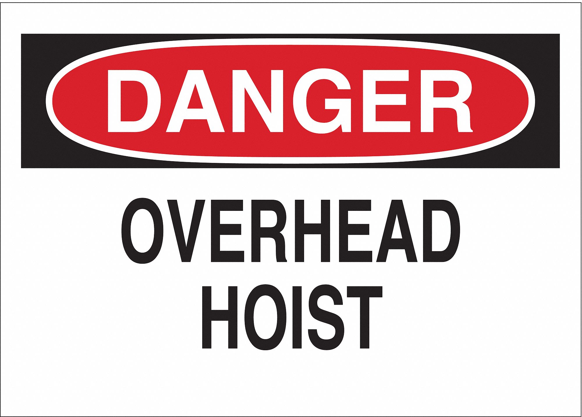 DANGER SIGN, ALUMINUM, 10 IN WIDTH, 7 IN HEIGHT, WHITE, WITH MOUNTING HOLES