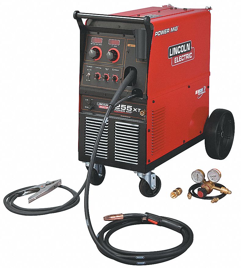 Mig Welder, Power MIG 255XT, 240/480/575V AC Grainger