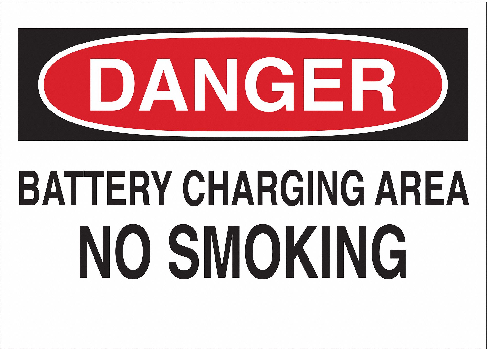 Danger No Smoking Sign, 10 x 14In, ENG