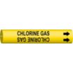 Chlorine Gas Snap-On Pipe Markers