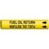 Fuel Oil Return Snap-On Pipe Markers