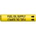 Fuel Oil Supply Snap-On Pipe Markers