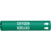 Oxygen Snap-On Pipe Markers