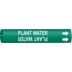 Plant Water Snap-On Pipe Markers