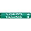Sanitary Sewer Snap-On Pipe Markers