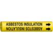 Asbestos Insulation Snap-On Pipe Markers
