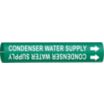 Condenser Water Supply Snap-On Pipe Markers