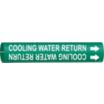 Cooling Water Return Snap-On Pipe Markers