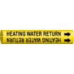 Heating Water Return Snap-On Pipe Markers