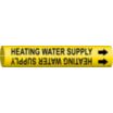 Heating Water Supply Snap-On Pipe Markers