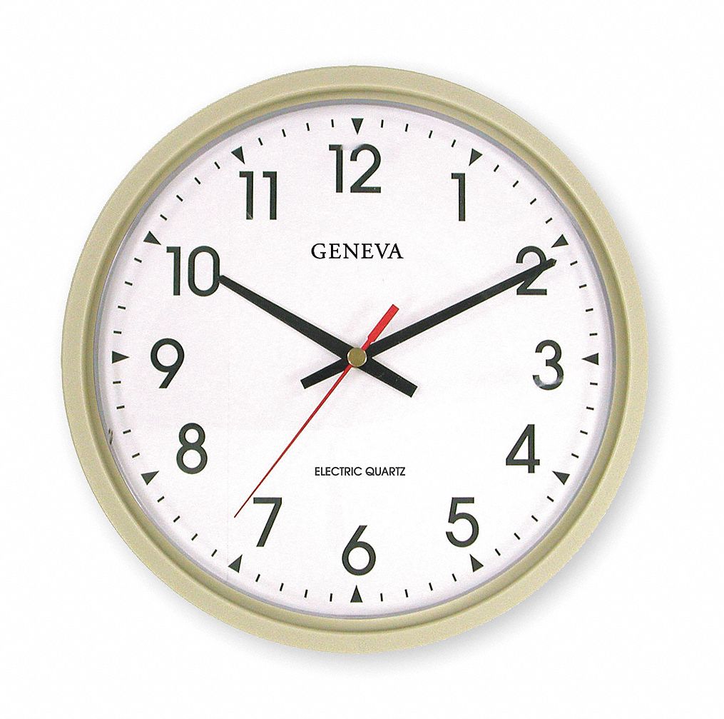 GRAINGER APPROVED Wall Clock, Analog, Electric - 5H351|5H351 - Grainger