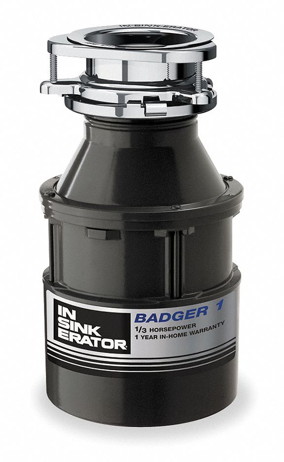 IN-SINK-ERATOR, Residential, 1/3 hp Horsepower, Garbage Disposal 5H502|BADGER  Grainger