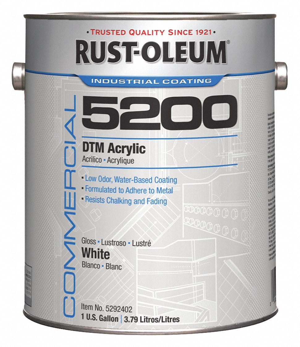 For Concrete/Masonry/Metal/Steel/Wood/Zinc, White, Interior/Exterior