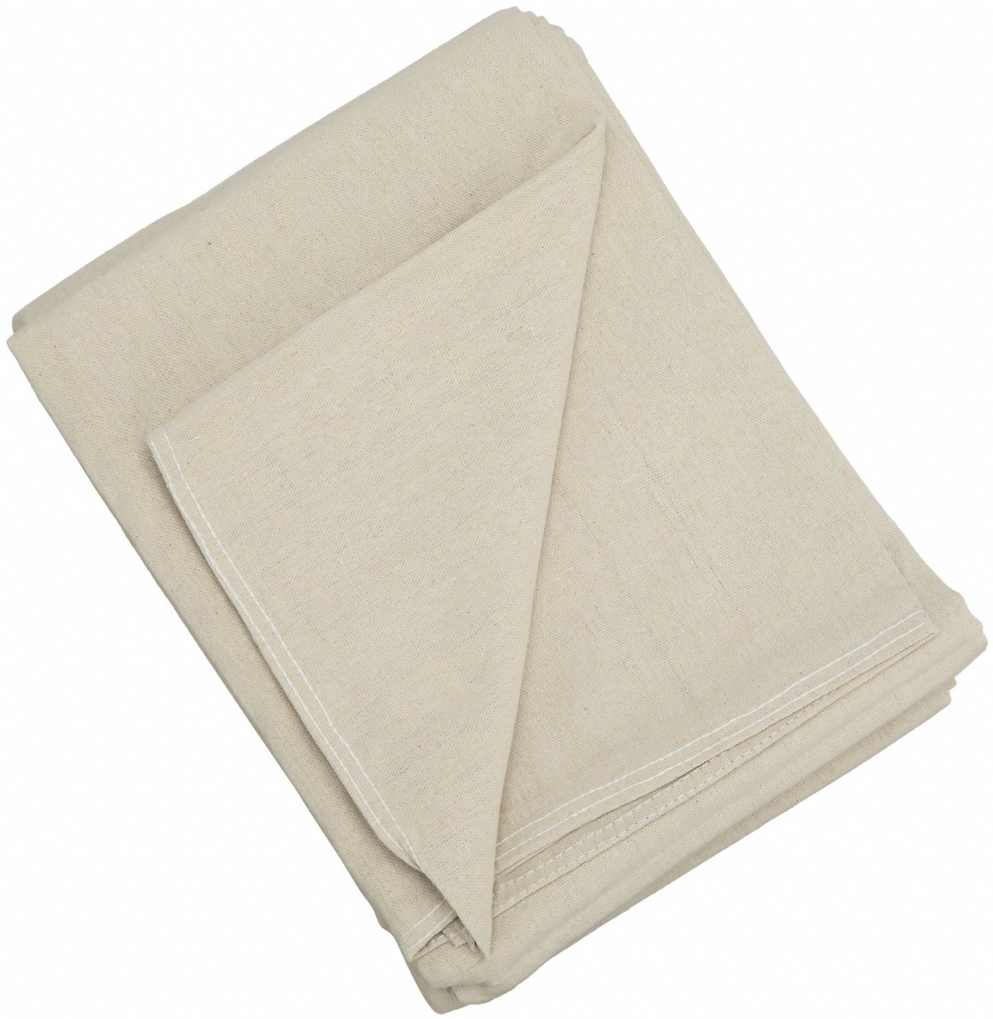 APPROVED VENDOR Drop Cloth: Extra Heavy Duty, Canvas, 320 mil Thick, 9 ft  Wd, 12 ft Lg