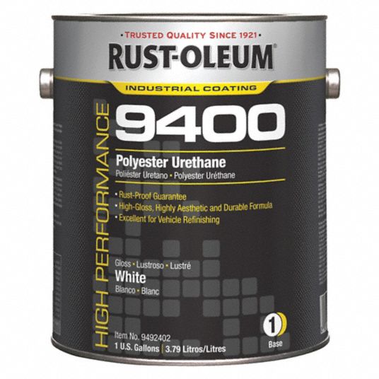 RUSTOLEUM White Polyester Urethane Coating, High Gloss Finish, 260 to