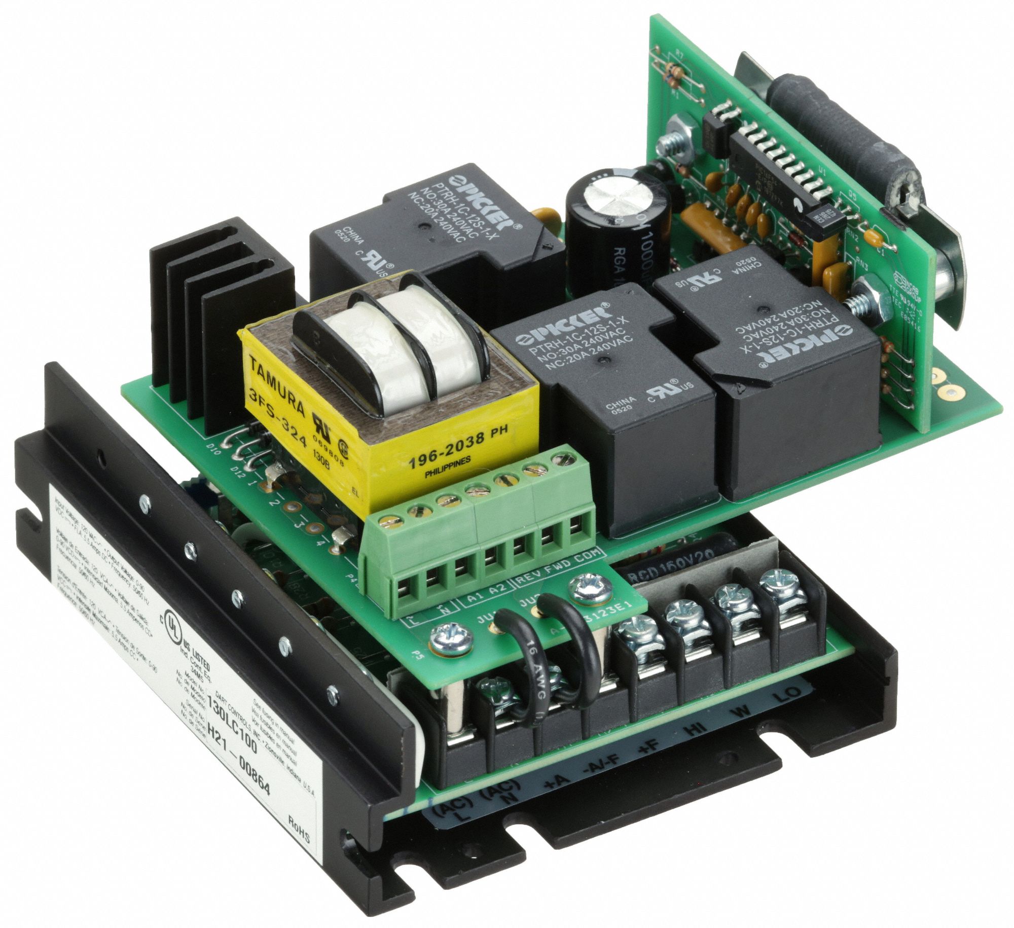 DC SPEED CONTROL, SCR, OPEN, 5.5 A MAX CURRENT, 180V DC, 50,1, REVERSIBLE